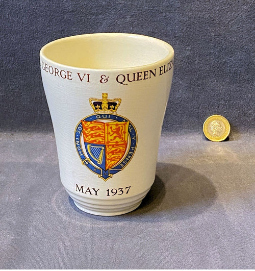 1937 Coronation Beaker — Ceramic, 1937