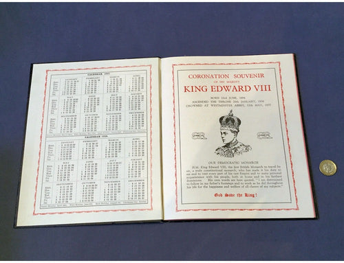 1937 Coronation Diary Blotter — view 2