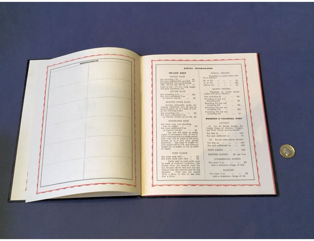 1937 Coronation Diary Blotter — view 3