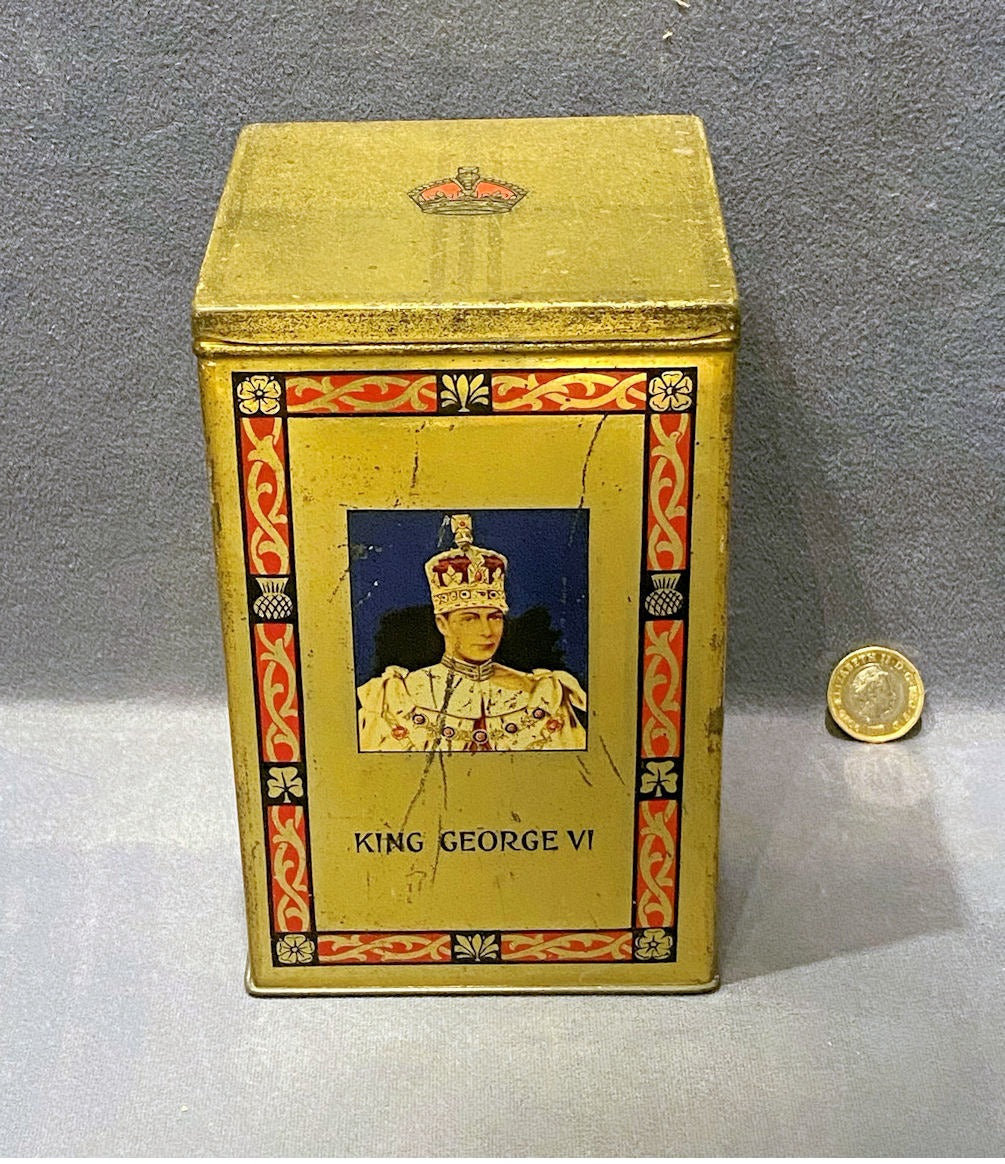 1937 Coronation Tea Caddy