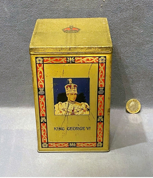 1937 Coronation Tea Caddy