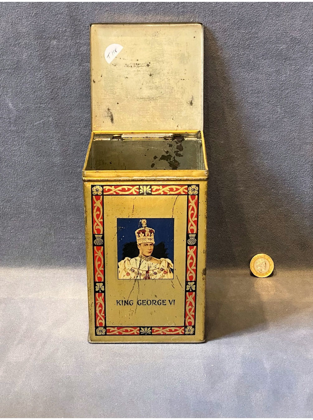 1937 Coronation Tea Caddy — view 6