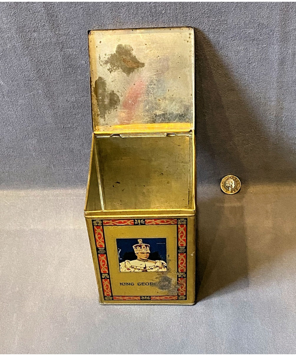 1937 Coronation Tea Caddy — view 6