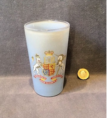 1953 Coronation Glass Beaker — Glass, 1953