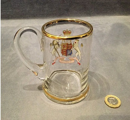 1953 Coronation Glass Tankard — view 2