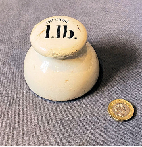 1lb Ceramic Weight — Ceramic, late 19th century