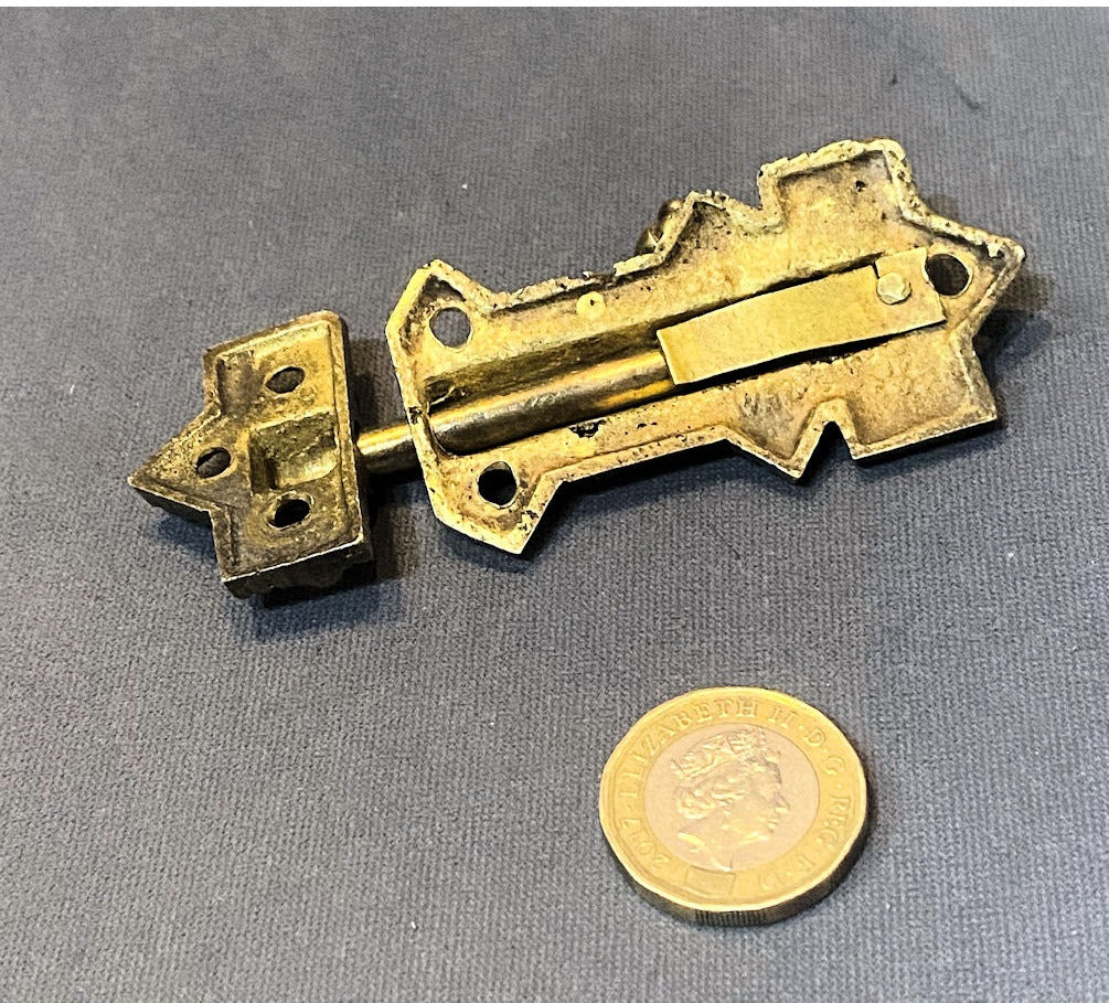 2.5" Brass Cupboard Door Bolt — view 3
