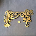 2 Piece Brass Clockwork Spit Bracket — Brass, late 19th century