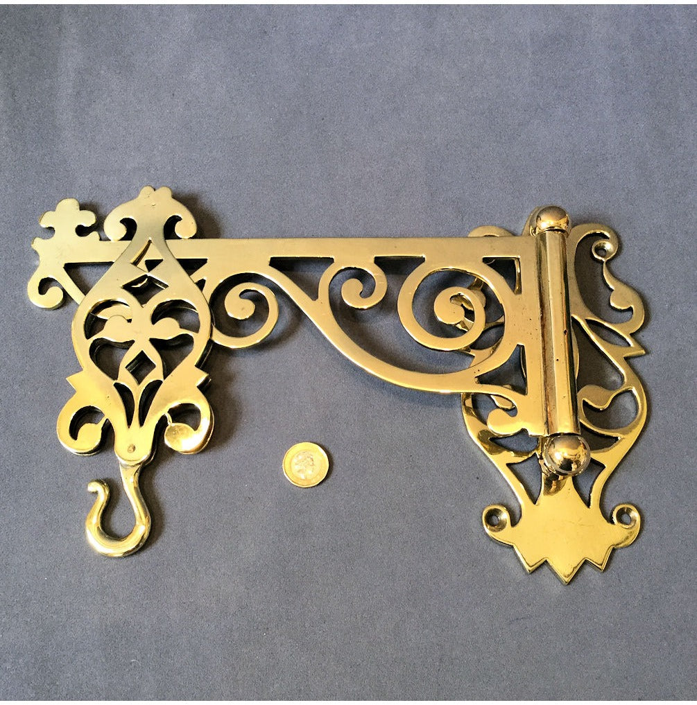 2 Piece Brass Clockwork Spit Bracket — view 3