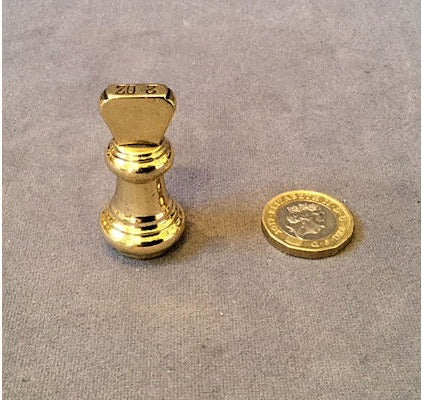 2oz Brass Weight — view 2