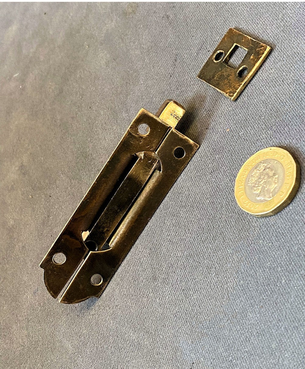 3" Brass Door Bolt — view 2