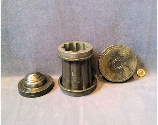 3 Piece Pewter Ice Mould — view 2