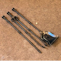 3 Piece Set of Wrought Iron Fire Irons — Iron, late 19th century