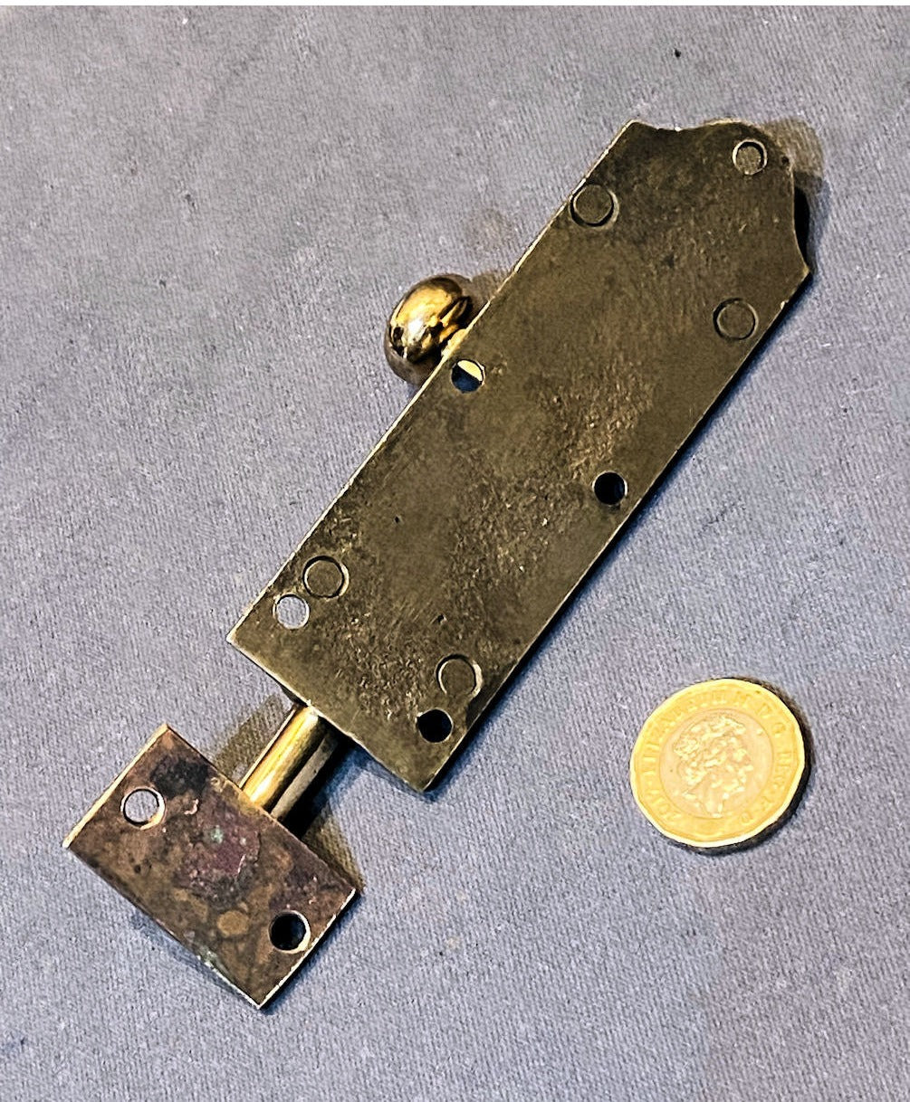 4" Brass Door Bolt — view 2