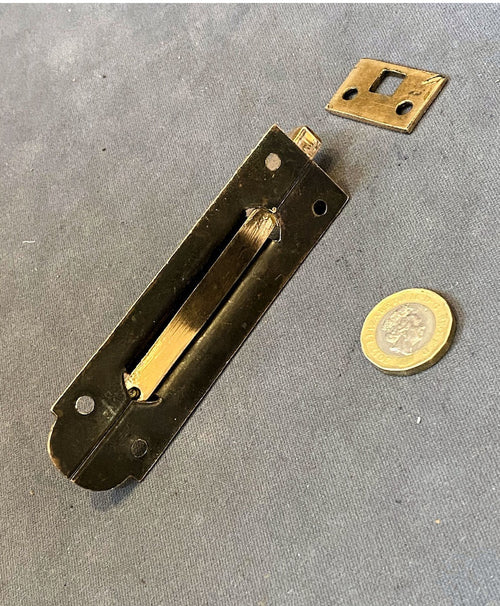 4" Brass Door Bolt — view 2