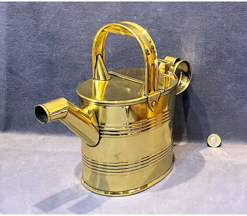 4 Pint Brass Hot Water Can — view 2