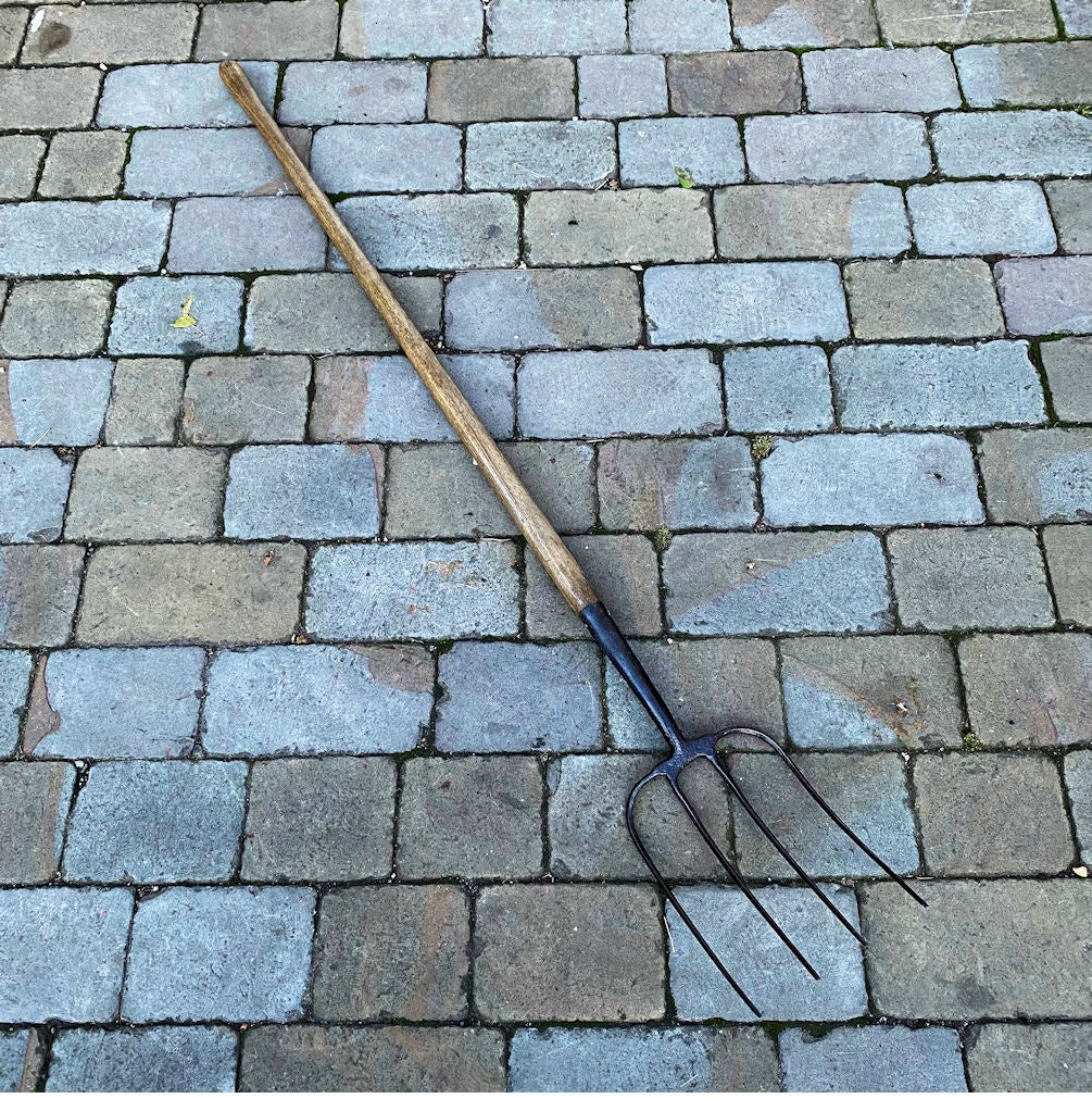 4 Tine Hayfork — Iron, late 19th century