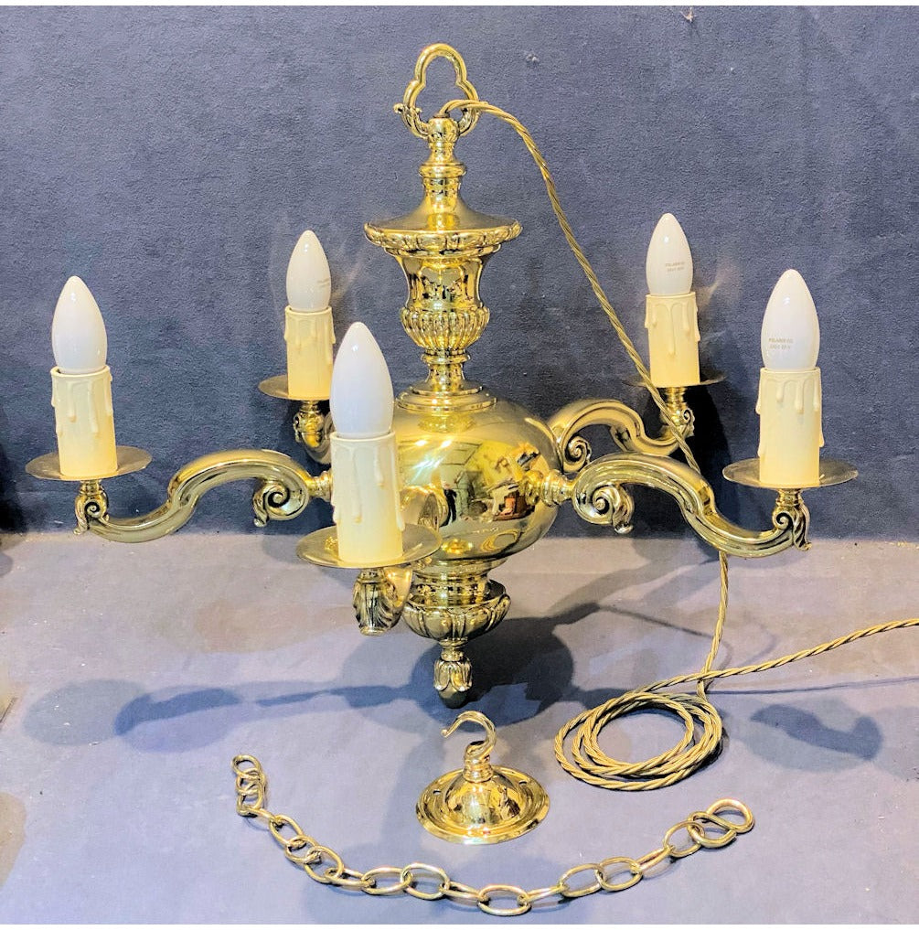 5 Branch Electric Light Fitting — view 2