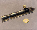 5" Wrought Iron Door Bolt, 3 matching available — Wrought iron, late 19th century