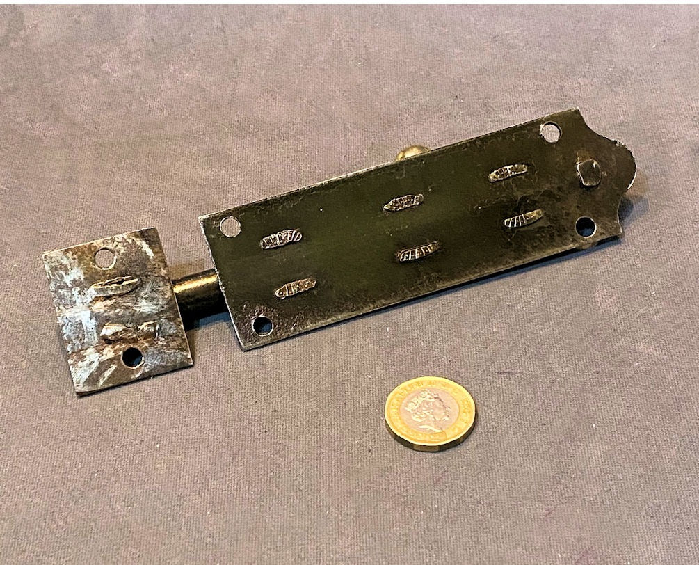 5" Wrought Iron Door Bolt, 3 matching available — view 2