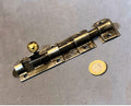 5" Wrought Iron Door Bolt — Wrought iron, 1920's
