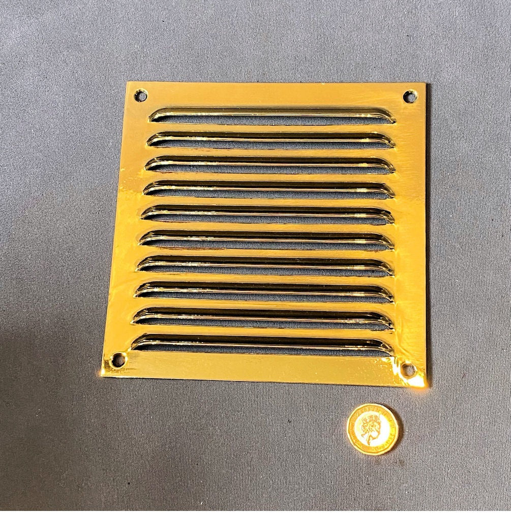 6" Brass Air Vent, 2 available — Brass