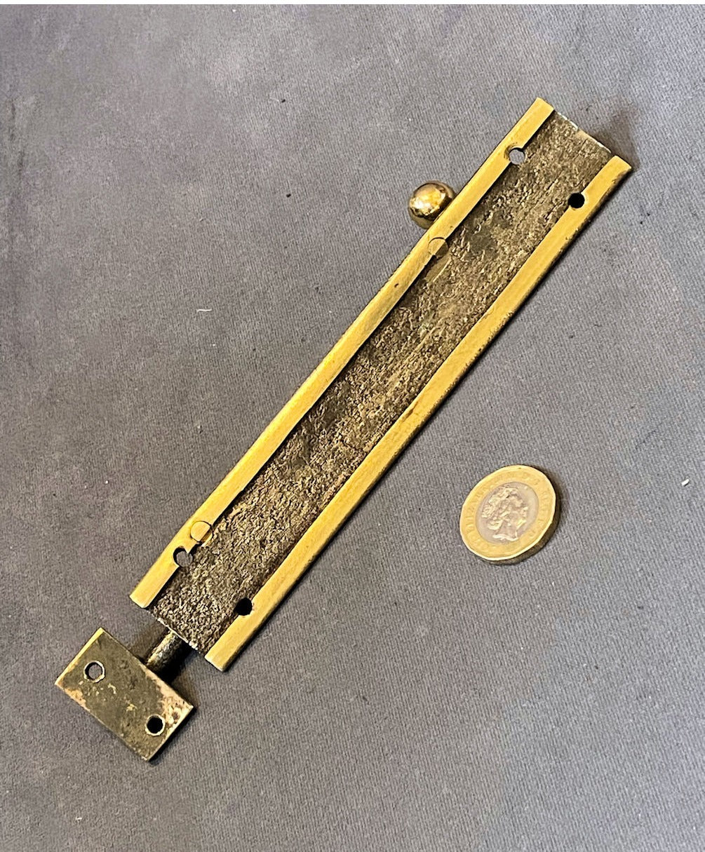 6" Brass Door Bolt — view 3