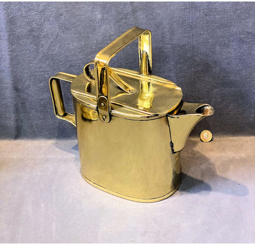 6 Pint Brass Hot Water Can — view 2