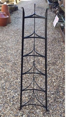 6 Tier Wrought Iron Saucepan Stand — Wrought iron, late 19th century