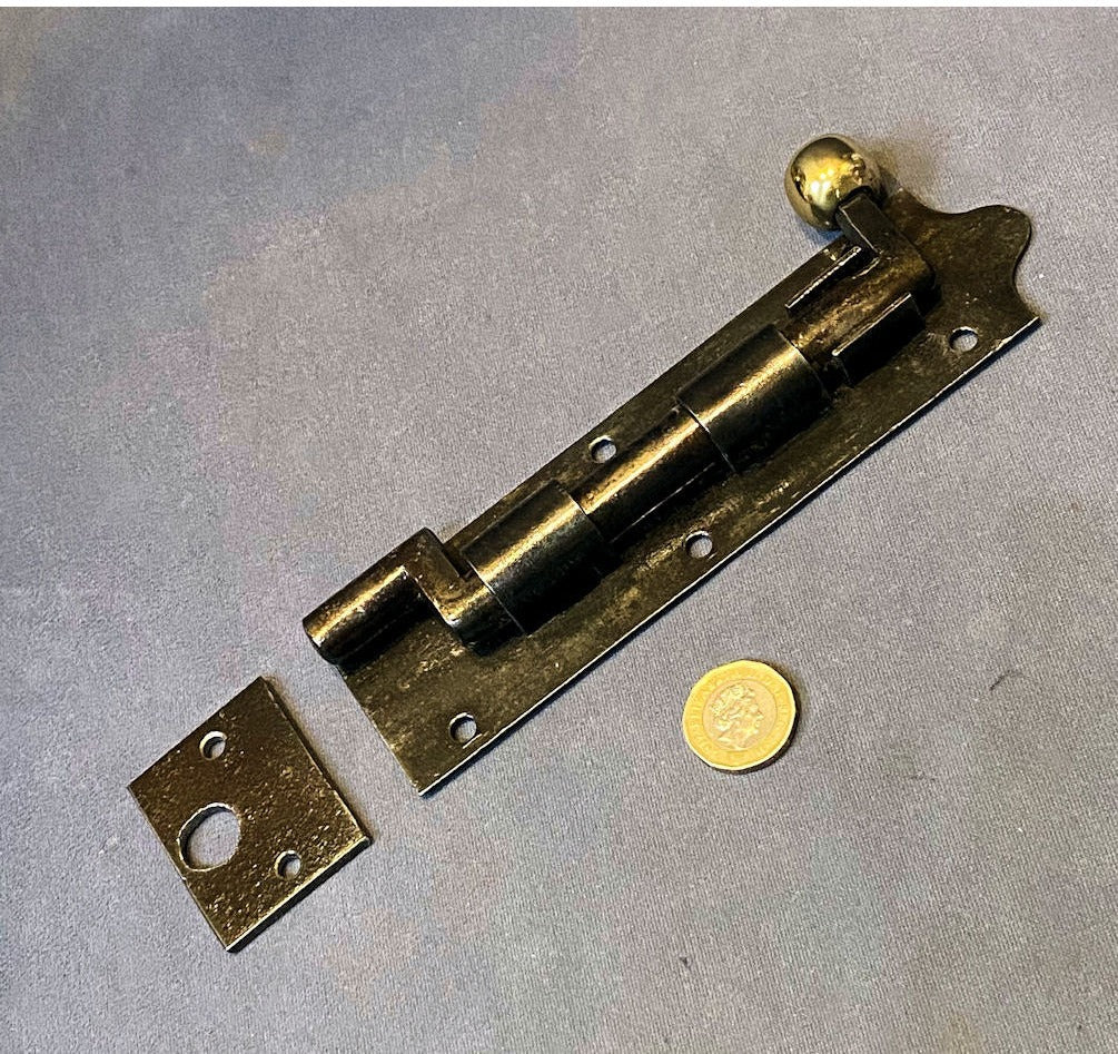 7" Wrought Iron Cranked Door Bolt — view 2