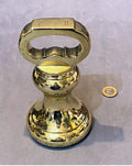 7lb Brass Shop Counter Weight — Brass, circa 1900