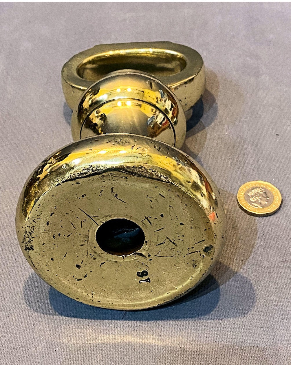7lb Brass Shop Counter Weight — view 3