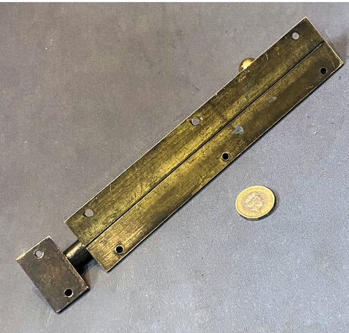 8" Brass Door Bolt — view 2