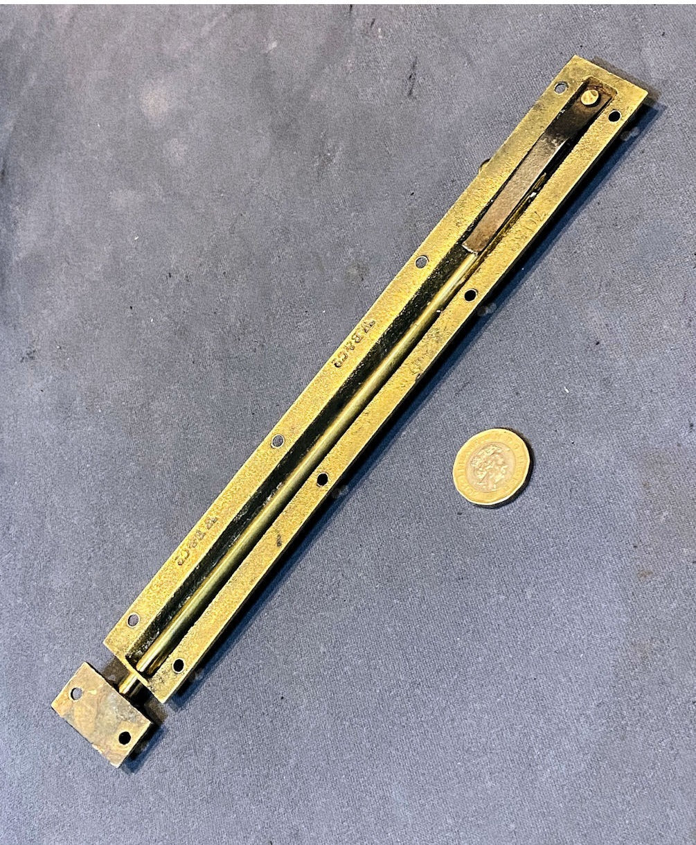 9" Brass Door Bolt — view 2