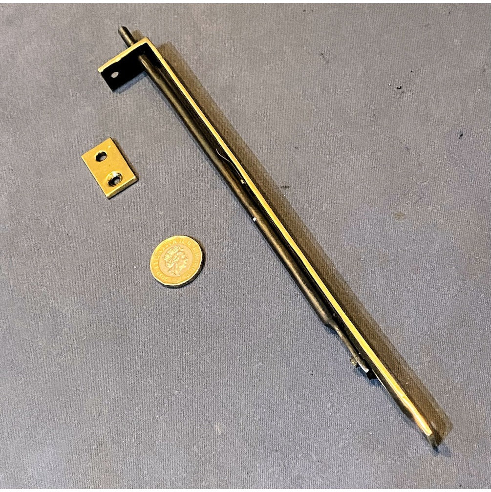9" Recessed Brass Door Bolt — view 2