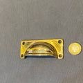 Single Brass Drawer Cup Handles