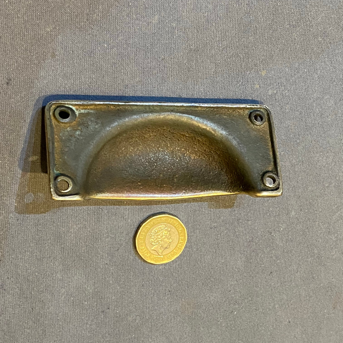Single Brass Drawer Cup Handles