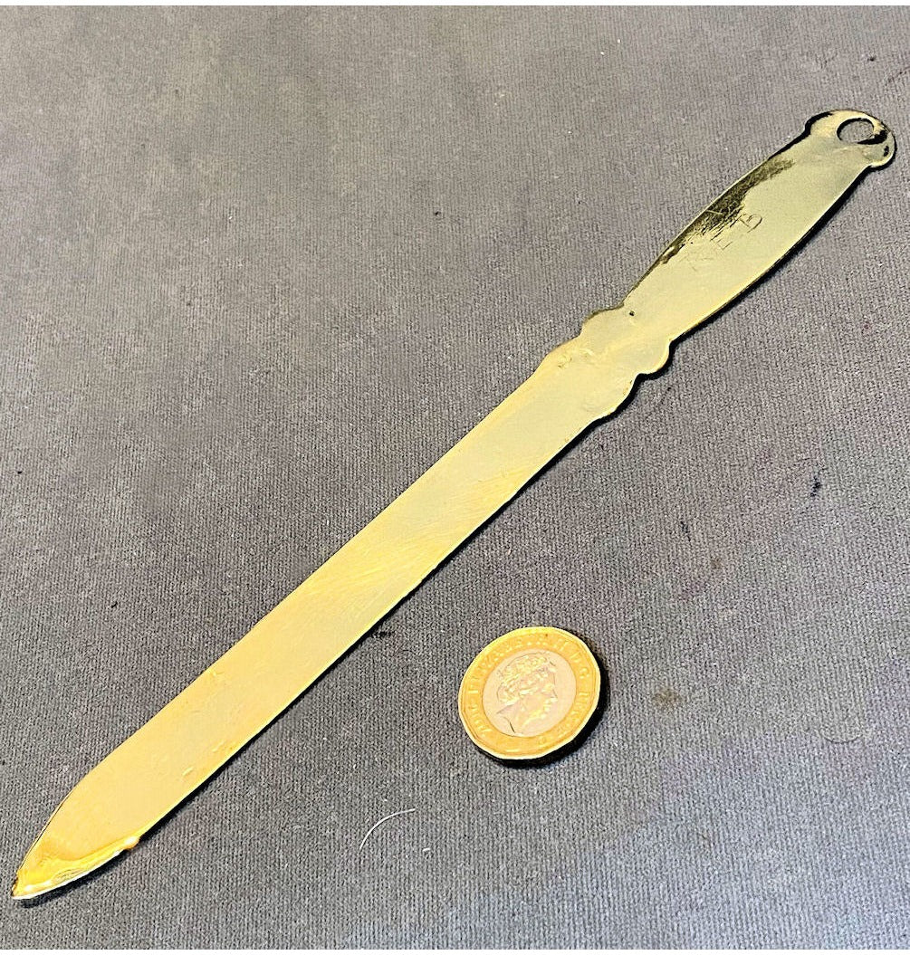 Advert Brass Letter Opener — view 2