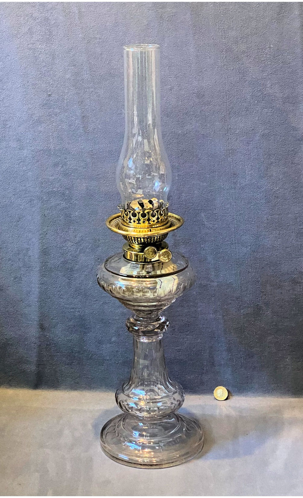All Glass Oil Side Lamp — view 2