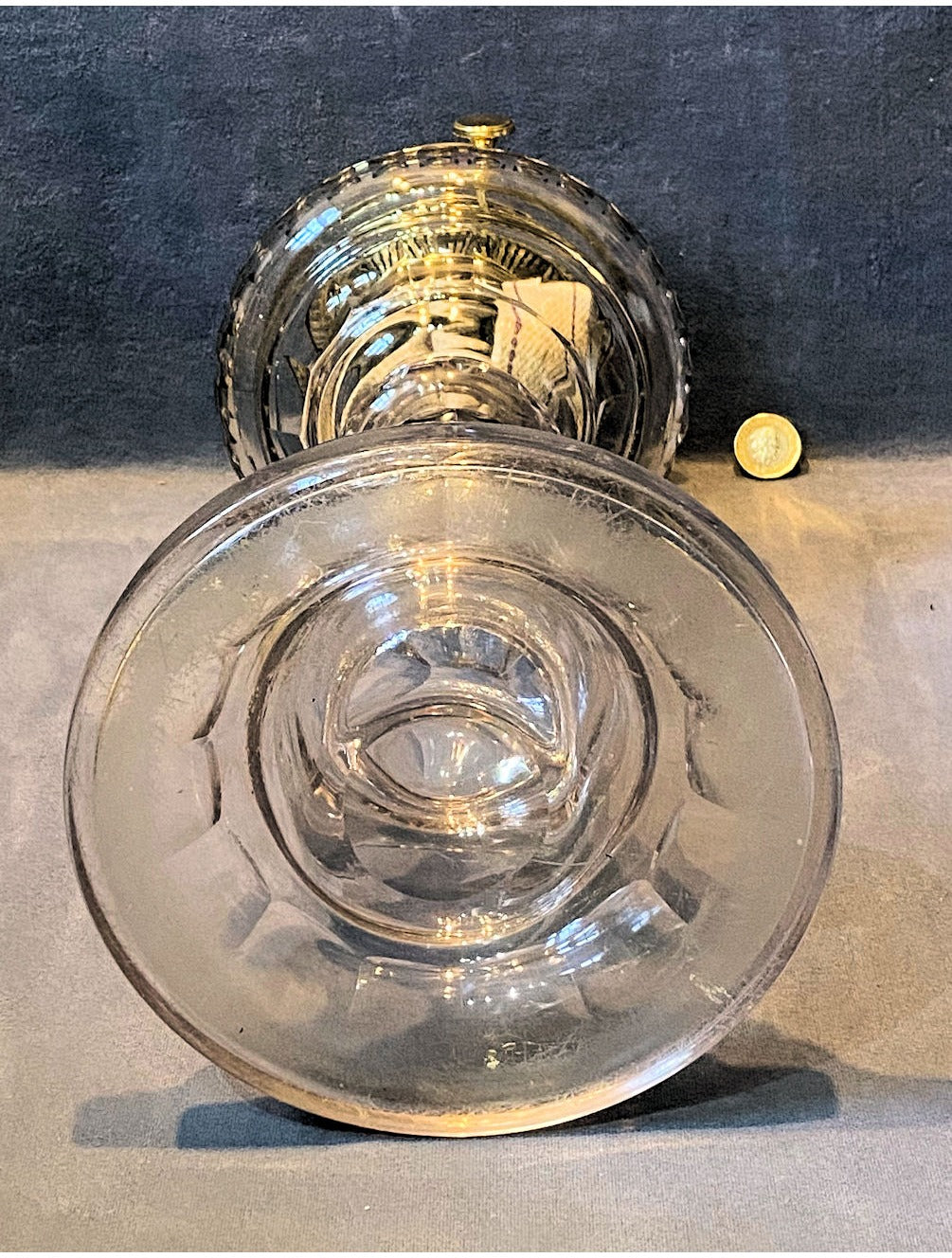 All Glass Oil Side Lamp — view 4