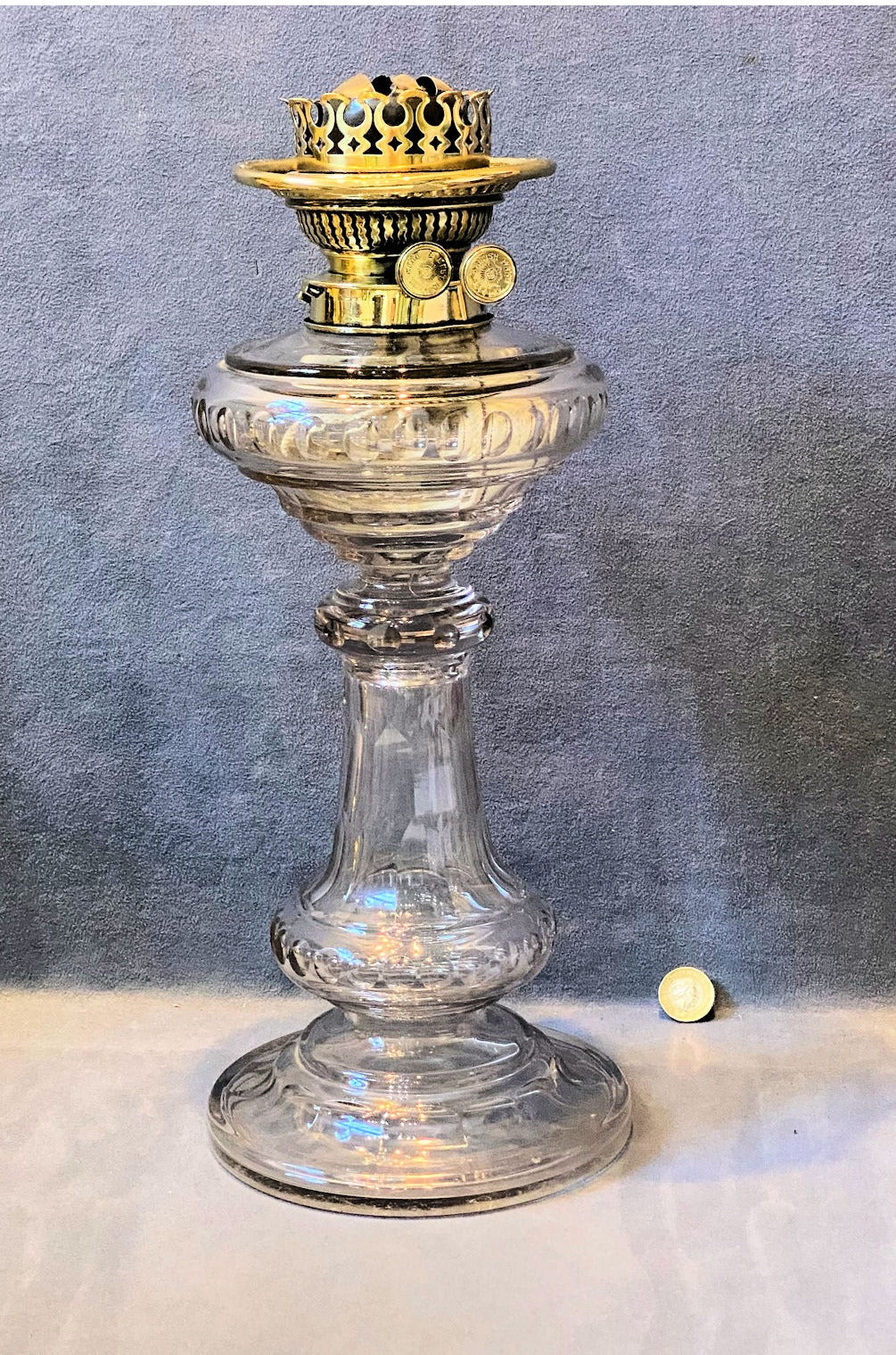 All Glass Oil Side Lamp — view 5