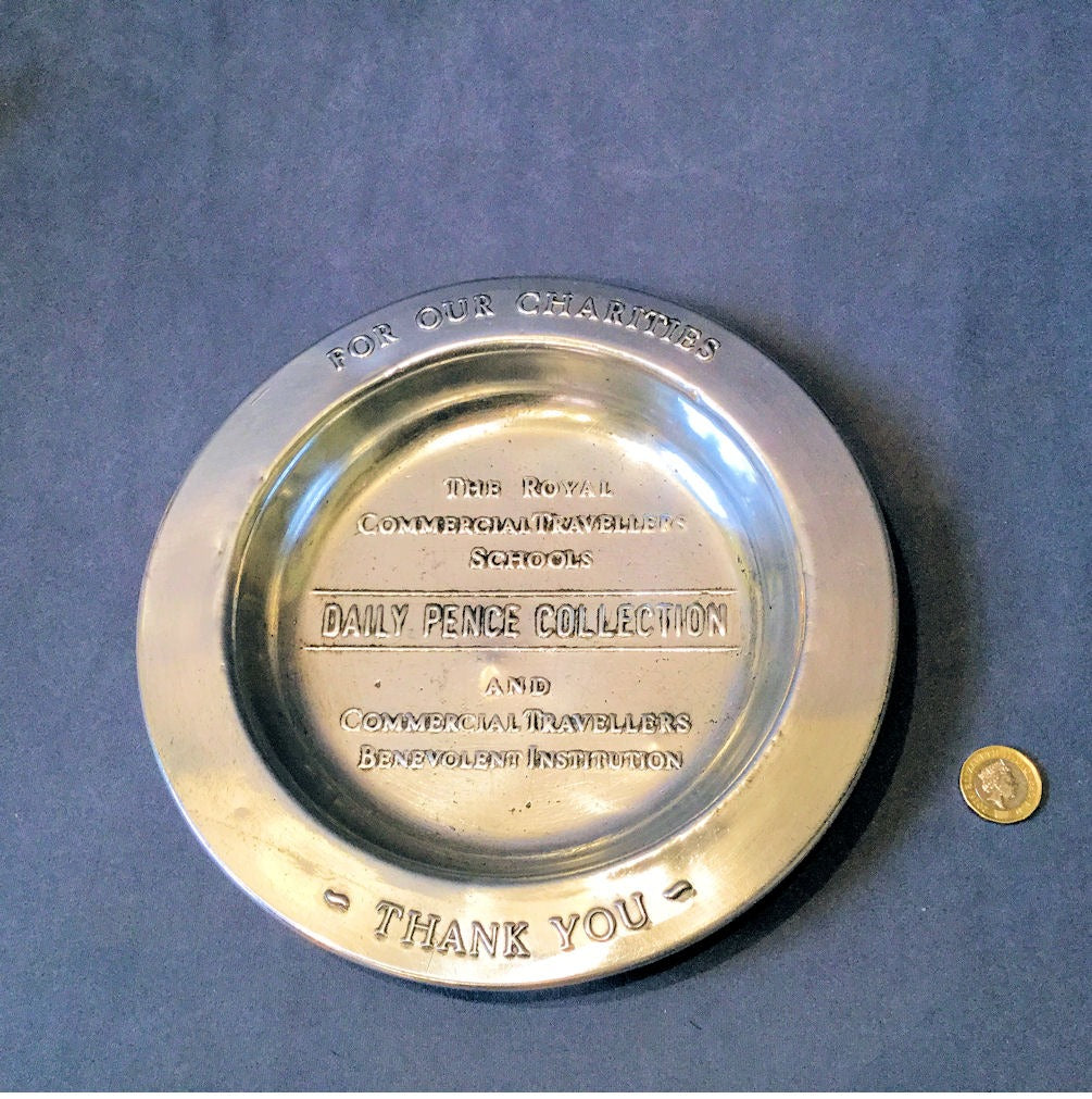 Aluminium Charity Collection Plate — Aluminium, 1920's