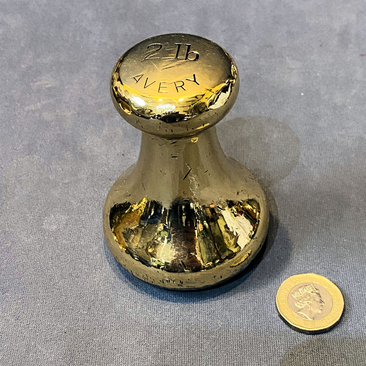 2lb Brass Avery Weight