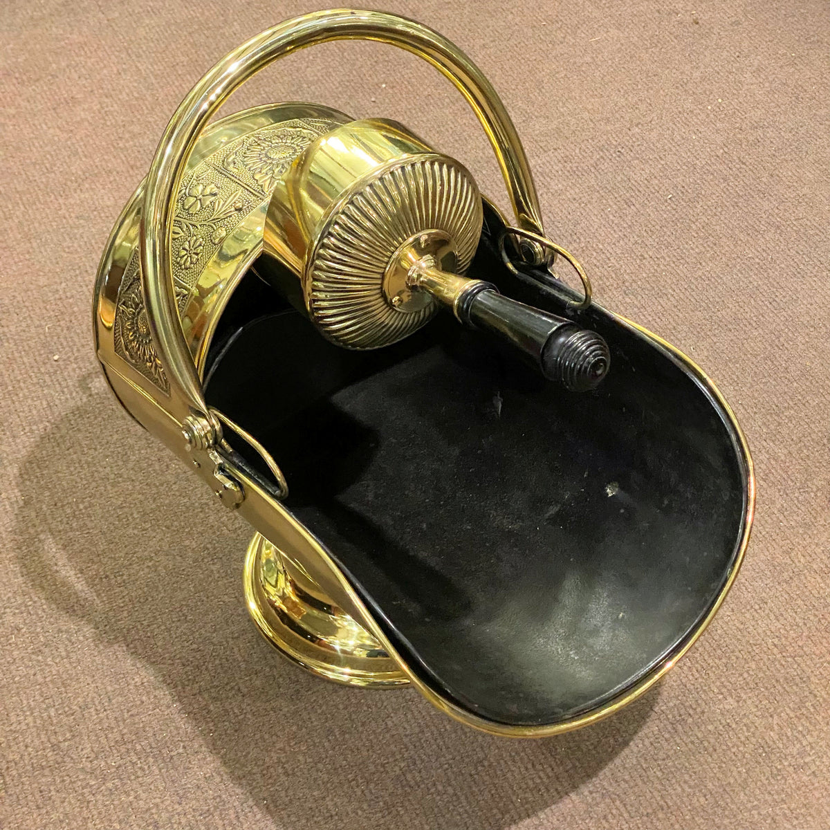 Brass Coal Helmet & Scoop