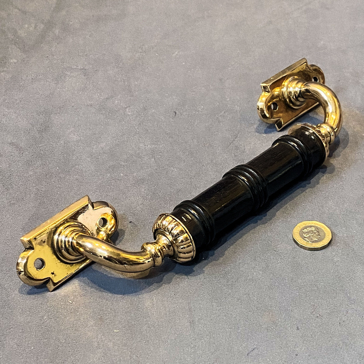 Brass & Ebony Door Pull