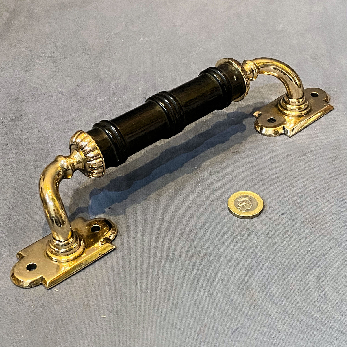 Brass & Ebony Door Pull