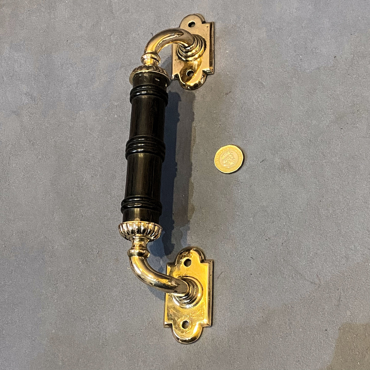 Brass & Ebony Door Pull