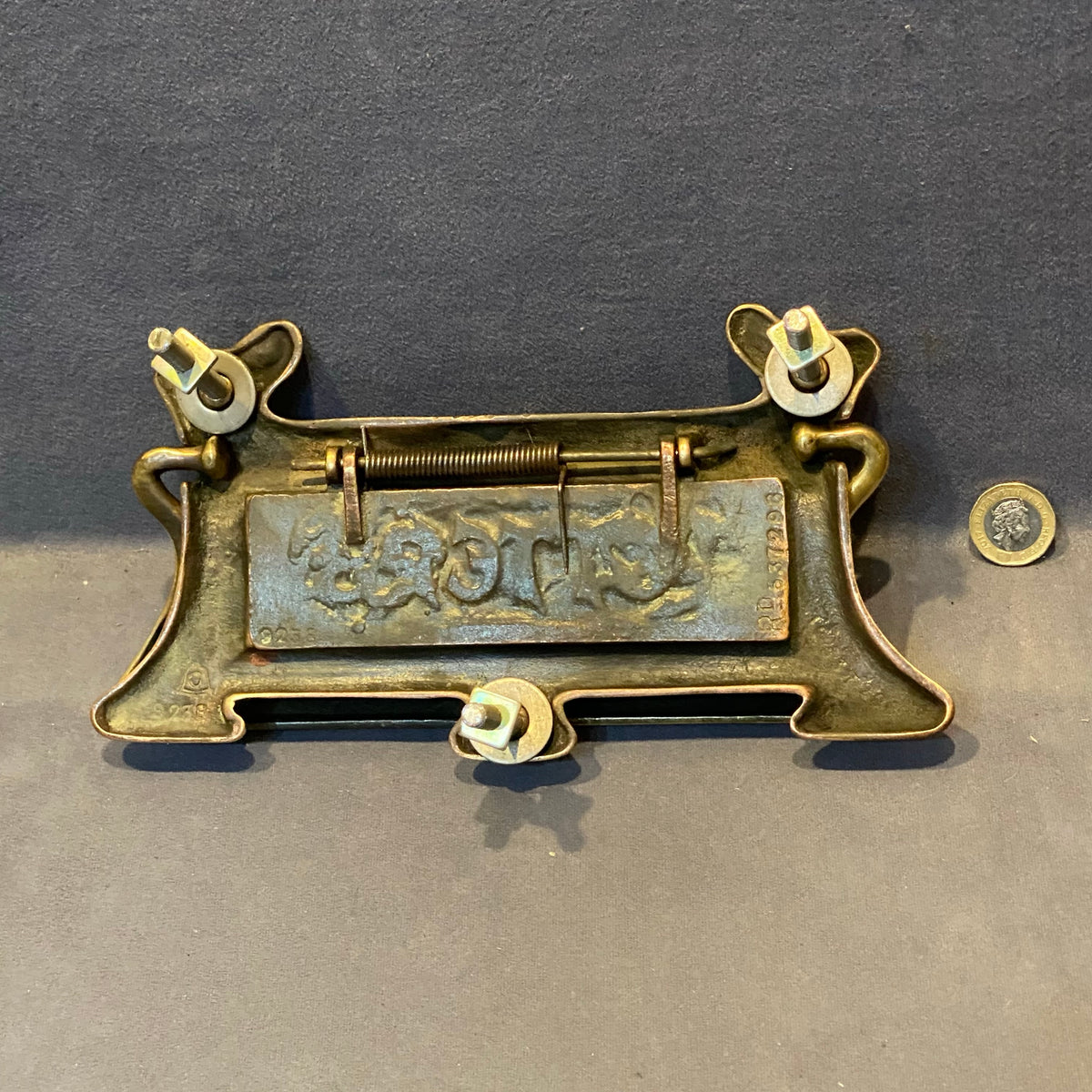 Brass Letter Flap with Door Knocker