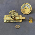 Brass Loo Door Bolt Set