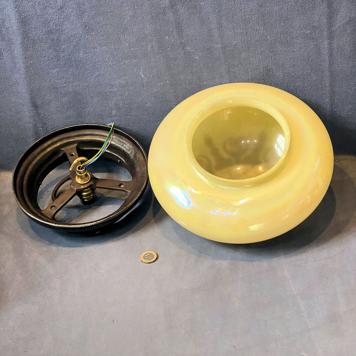 Lustre Glass Bowl Electric Light Fitting
